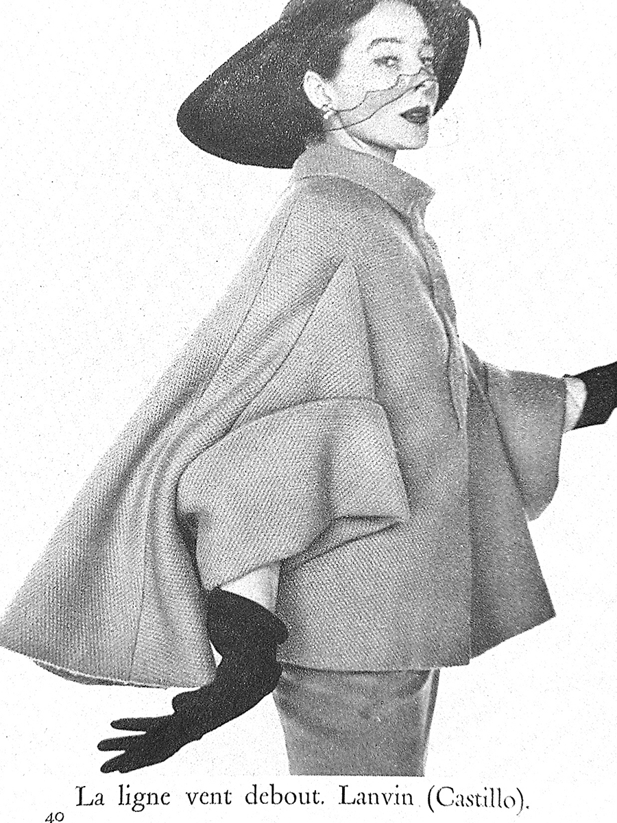 SPRING 1951 LANVIN Magazine: ALBUN DU FIGARO 1951 March No.28<br>Photo: Russell<br>Model: Bettina